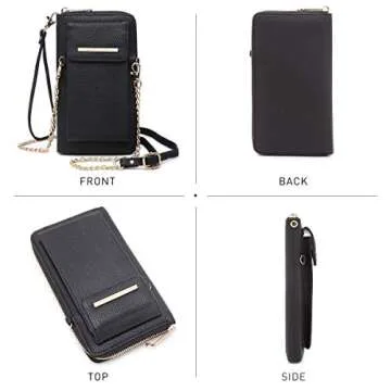 Dasein Crossbody Bag Phone Purse Handbag for Women Shoulder Bag Credit Card Wristlet Wallet with Multi Pockets