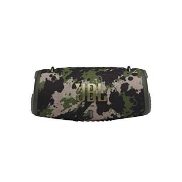 JBL Xtreme 3 - Portable Bluetooth Speaker, Powerful Sound and deep bass, IP67 Waterproof, 15 Hours of Playtime, powerbank, PartyBoost for Multi-Speaker Pairing (Camo)