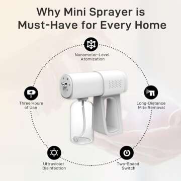 Professional Handheld Disinfectant Fogger for Quick Sanitization