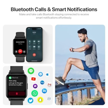 JeeJTek Smart Watch | Bluetooth Calls, Fitness Tracker & More
