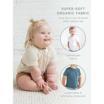 Organic Cotton Kids Tee Shirt - Safe & Stylish