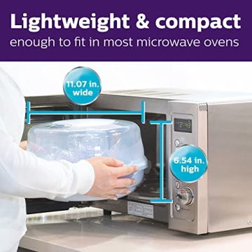 Philips AVENT Microwave Steam Sterilizer - Quick & Safe Cleaning