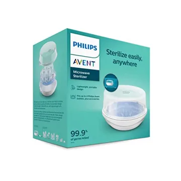 Philips AVENT Microwave Steam Sterilizer - Quick & Safe Cleaning