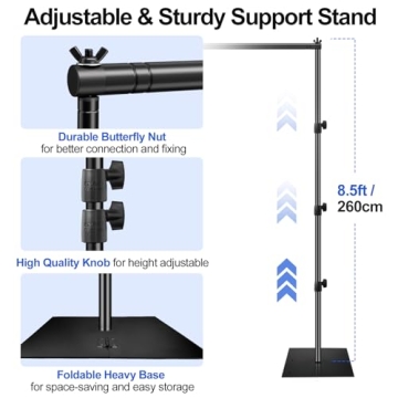 EMART Adjustable Backdrop Stand for Events and Photography