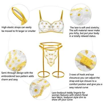 Elegant Women Lingerie Set with Garter Belts for All Occasions