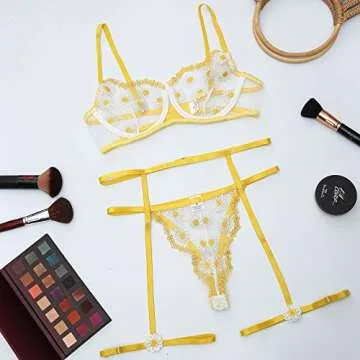 Elegant Women Lingerie Set with Garter Belts for All Occasions