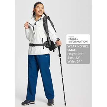 BALEAF Lightweight Hooded Waterproof Rain Jacket for Women