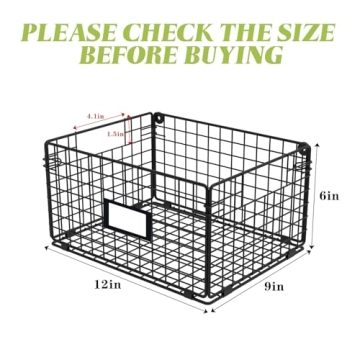 X-cosrack Extra Large Wire Basket Organizer for Home