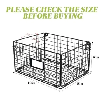 X-cosrack Extra Large Wire Basket Organizer for Home