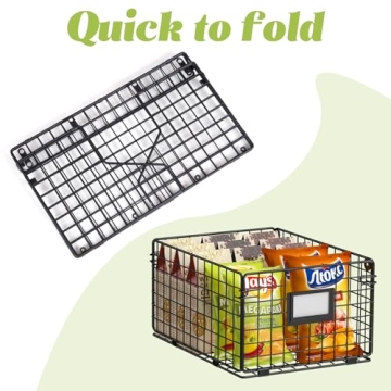 X-cosrack Extra Large Wire Basket Organizer for Home
