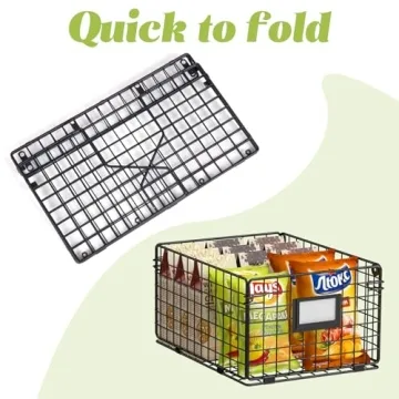 X-cosrack Extra Large Wire Basket Organizer for Home