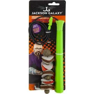 Interactive Jackson Galaxy Cat Prey Wand for Fun Play