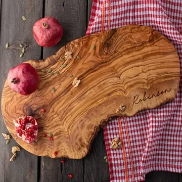 Personalized Olive Wood Charcuterie Board for Weddings