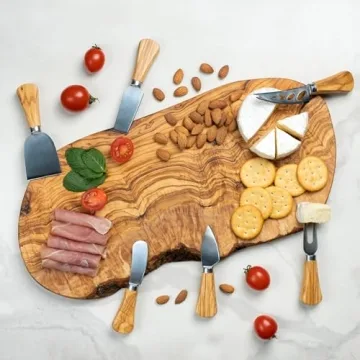 Personalized Olive Wood Charcuterie Board for Weddings