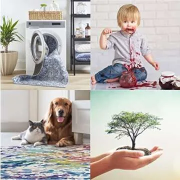 ReaLife Washable Area Rug - Eco-Friendly Boho Style