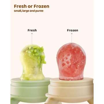 Baby Fruit Feeder & Freezer Tray Combo - Safe & Versatile