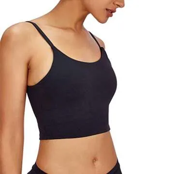 Nesyd Women's Padded Sports Bra for Yoga and Gym