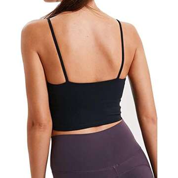 Nesyd Women's Padded Sports Bra for Yoga and Gym