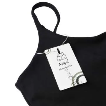 Nesyd Women's Padded Sports Bra for Yoga and Gym