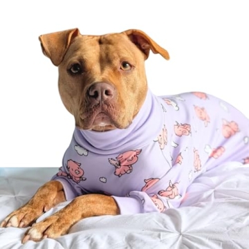 Spark Paws Dog Pajama, Calming Recovery Suit for All Breeds - Purple, 3XL