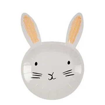 Meri Meri Bunny Plates for Kids' Parties and More