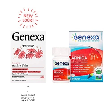 Organic Arnica Tablets Natural Pain Relief Genexa