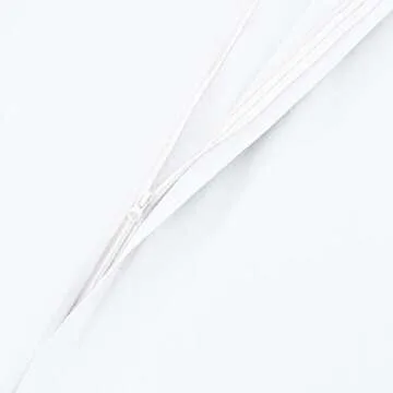 Amazon Basics Lightweight Microfiber 3 Piece Duvet Cover Set with Zipper Closure, Full/Queen, Bright White, Solid