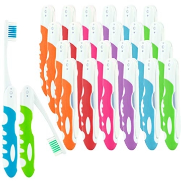 Lingito Travel Toothbrushes - Portable, Foldable, Hygienic Pack