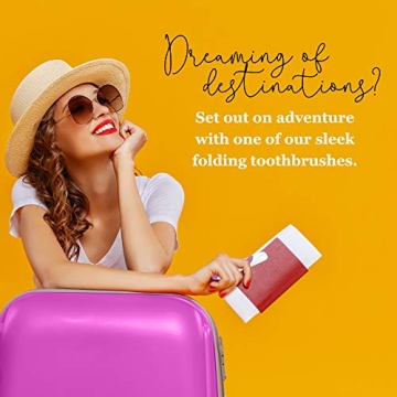 Lingito Travel Toothbrushes - Portable, Foldable, Hygienic Pack