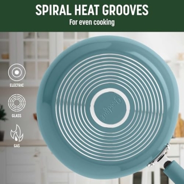 Goodful Ceramic Nonstick Cookware Set - Eco-Friendly & Safe