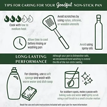 Goodful Ceramic Nonstick Cookware Set - Eco-Friendly & Safe