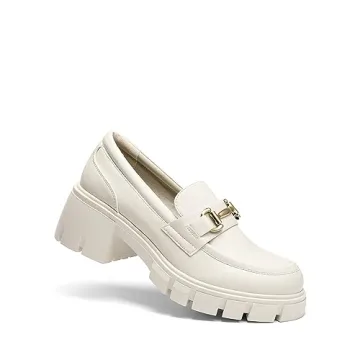 Stylish DREAM PAIRS Platform Chunky Loafers for Women
