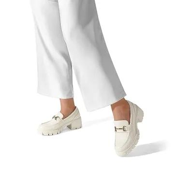 Stylish DREAM PAIRS Platform Chunky Loafers for Women