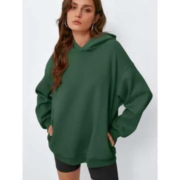 EFAN Womens Oversized Hoodies Sweatshirts Fleece Hooded Pullover Tops Sweaters Casual Comfy Fall Fas...