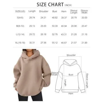 EFAN Womens Oversized Hoodies Sweatshirts Fleece Hooded Pullover Tops Sweaters Casual Comfy Fall Fashion Outfits Clothes 2025 DarkGreen M