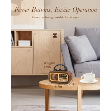 PRUNUS J-150 Retro Bluetooth Radio – Best Sound & Use