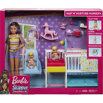 Barbie Skipper Nap 'n' Nurture Nursery Set for Kids