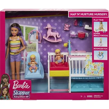 Barbie Skipper Nap 'n' Nurture Nursery Set for Kids