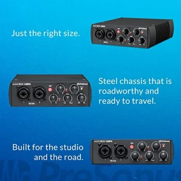 PreSonus AudioBox 96 25th Anniversary Studio Ultimate Bundle Complete Recording Kit with Studio One Artist DAW Software