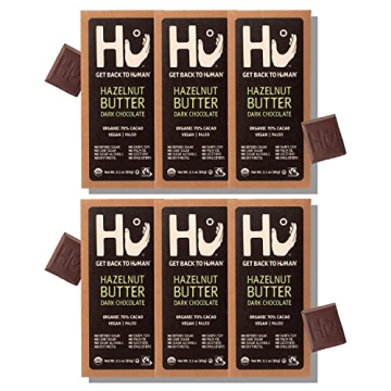 Hu Chocolate Bars | 6 Pack Hazelnut Butter Chocolate | Natural Organic Vegan, Gluten Free, Paleo, No...