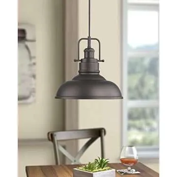 zeyu Farmhouse Pendant Light - Industrial Vintage Style 11-inch