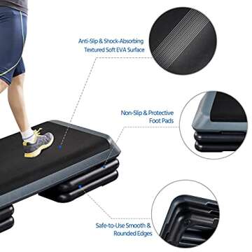 Yaheetech Aerobic Stepper for Effective Home Workouts