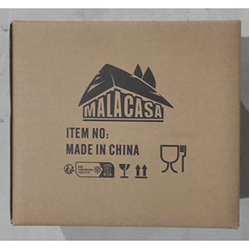 MALACASA 2-Piece Salad Bowls for Stylish Cuisine