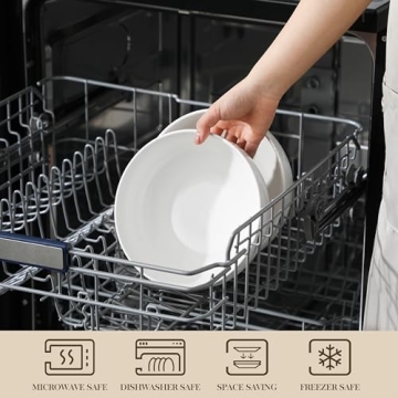 MALACASA 2-Piece Salad Bowls for Stylish Cuisine