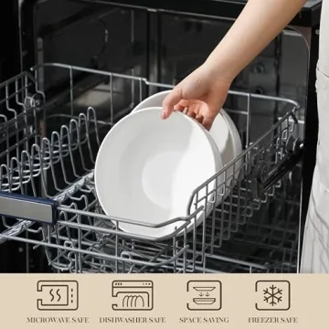 MALACASA 2-Piece Salad Bowls for Stylish Cuisine