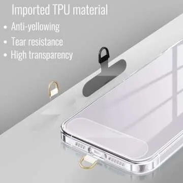 MOUTAKEY TPU Phone Lanyard Patches for All Smartphones