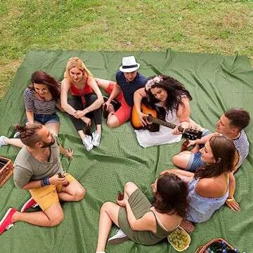 PHF 100% Cotton Waffle Weave Blanket Oversized King Size 120"x 120" - Lightweight Washed Soft Breathable - 10'x 10' Huge Extra Large Big for Couch Bed Sofa - Aesthetic Home Decor Gift - Loden Green