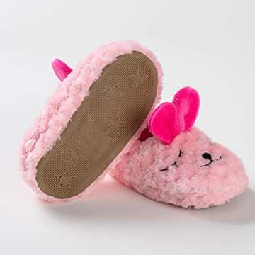 Cute Bunny House Slippers for Toddler Girls - Csfry