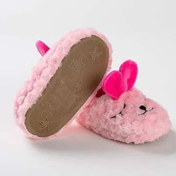 Cute Bunny House Slippers for Toddler Girls - Csfry
