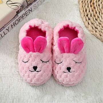 Cute Bunny House Slippers for Toddler Girls - Csfry